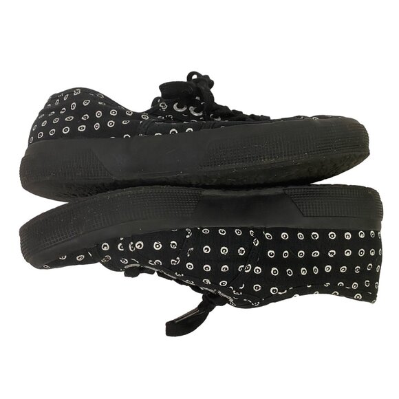 Superga x 10 Corso Como S009J40 Canvas Contrasting Circle Print Black 39 EU - Picture 3 of 11